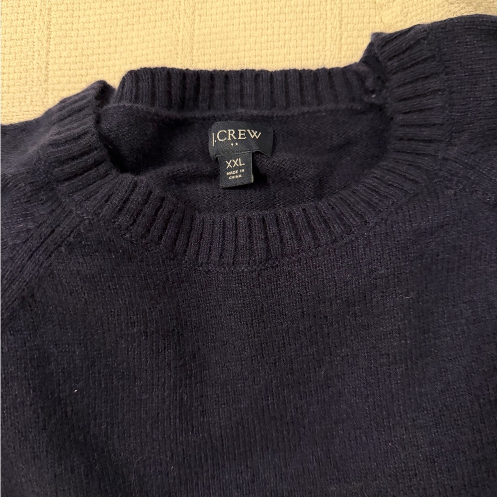 J. Crew Men's Dark Blue Crewneck Sweater